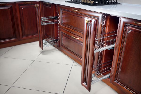 Cherry Cabinet Refacing in Garland